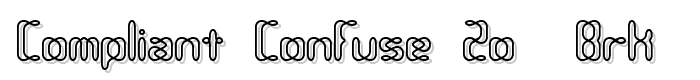 Compliant Confuse 2o -BRK- font